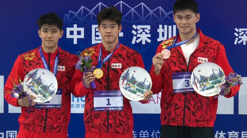 谈球吧体育官网入口👏都很棒！潘展乐、费立纬、孙杨的决赛成绩均达世锦赛A标